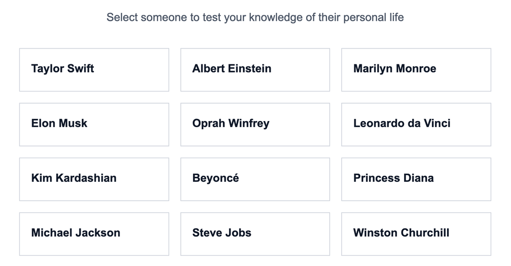 Personal Life Screenshot